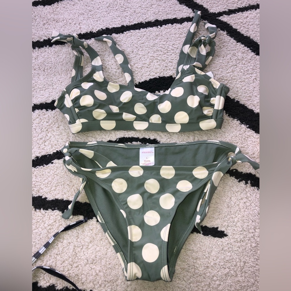 Target green polka dot bikini